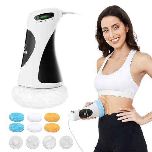 Front. ESBANY - Cellulite Massager Remover, Body Shaping Machine Massager with 5 Massage Heads & 6 Washable Pads, Cavitation Machine for.