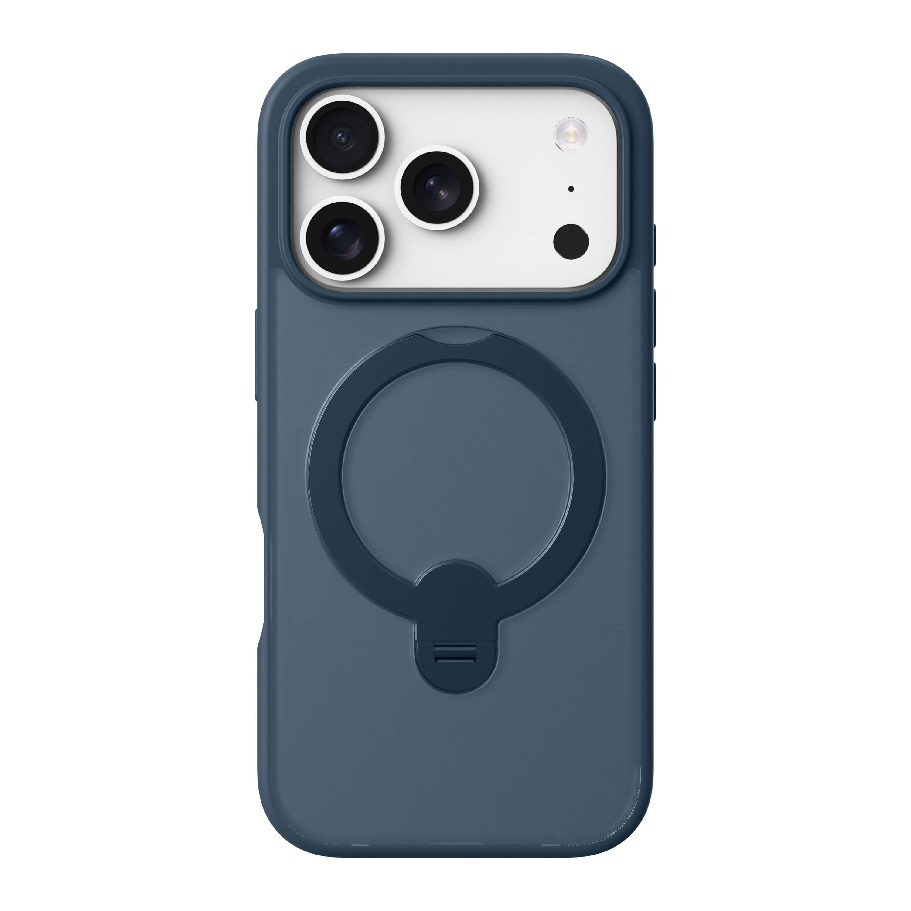 Left. AXS - PROShield MagSafe Case with Kickstand for Apple iPhone 17 Pro - Blue.