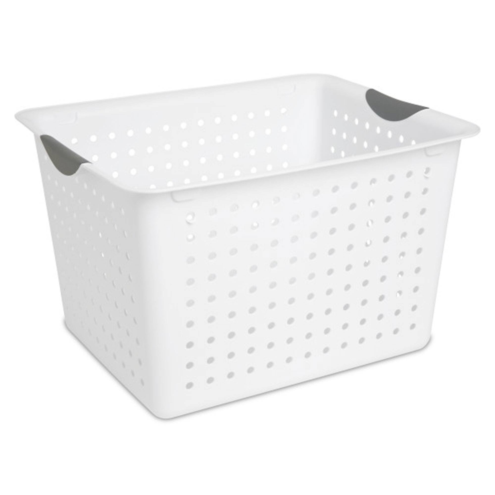 Alt View 10. Sterilite - Sterilite Deep Ultra Plastic Storage Bin Organizer Basket with Handles (18 Pack).