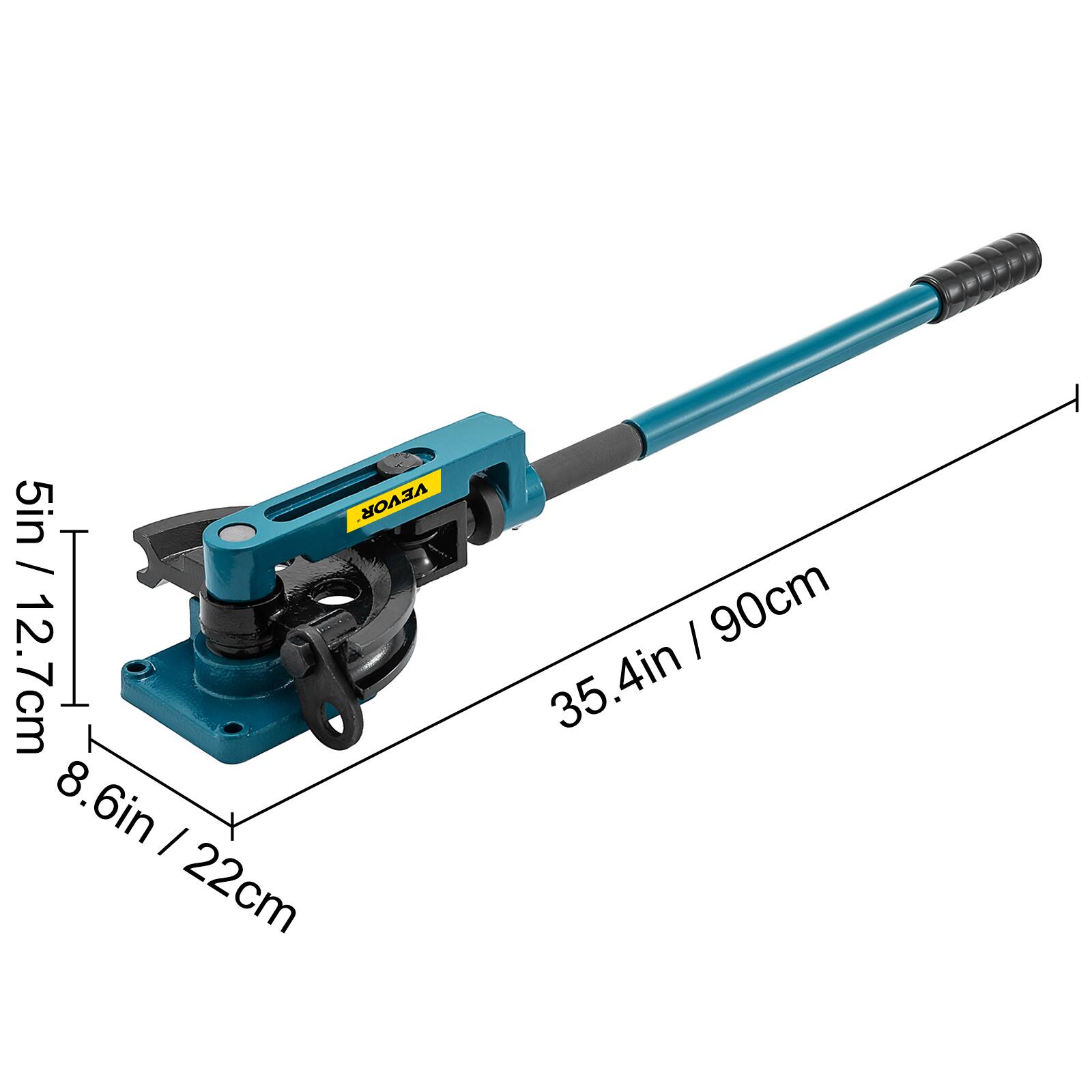 5in / 12.7cm  
8.6in / 22cm  
35.4in / 90cm