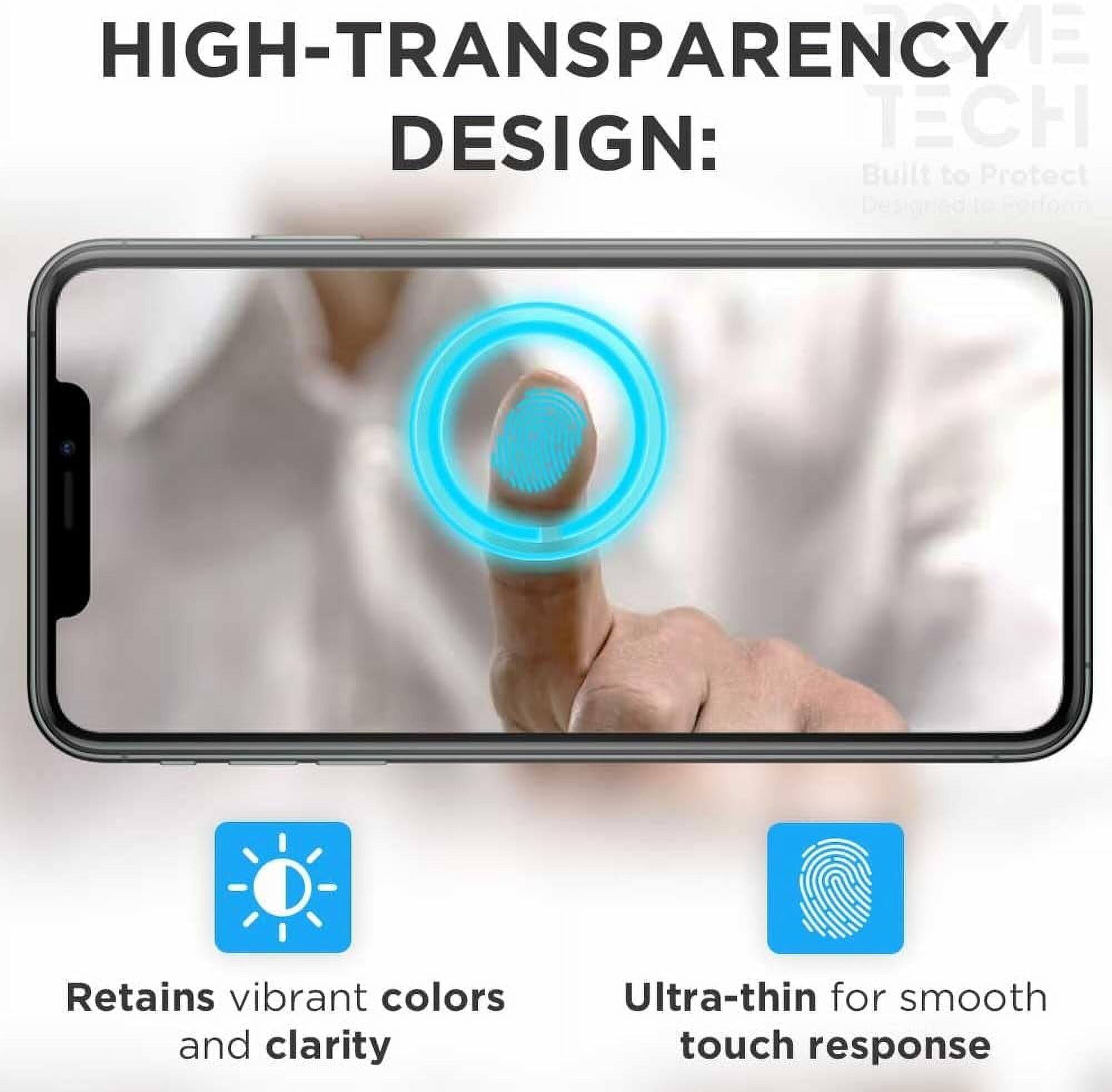 HIGH-TRANSPARENCY DESIGN:  
- Retains vibrant colors and clarity  
- Ultra-thin for smooth touch response
