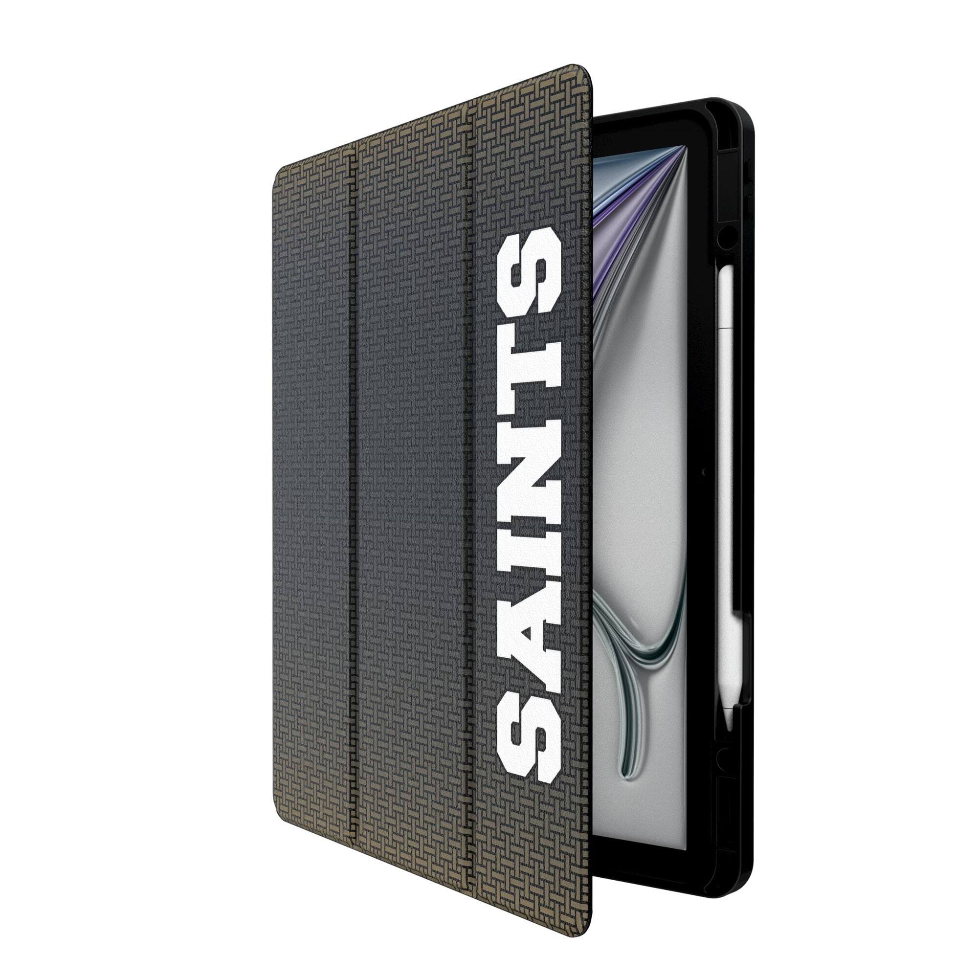 Alt View 1. Keyscaper - New Orleans Saints iPad Case - 13in Pro M4 - Black.