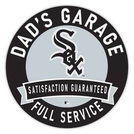 Fan Creations - Chicago White Sox 16" Dad's Garage Wood Sign - Multicolor