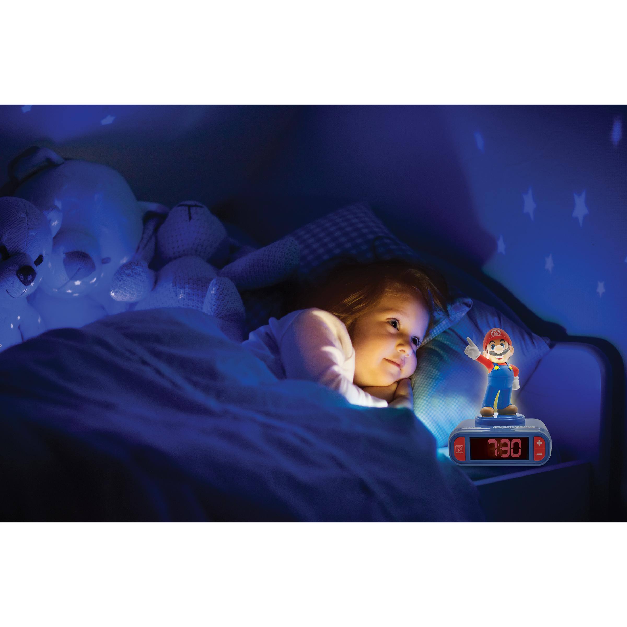 Alt View 10. Lexibook - Nintendo Super Mario Alarm Clock with Sounds - BLUE.