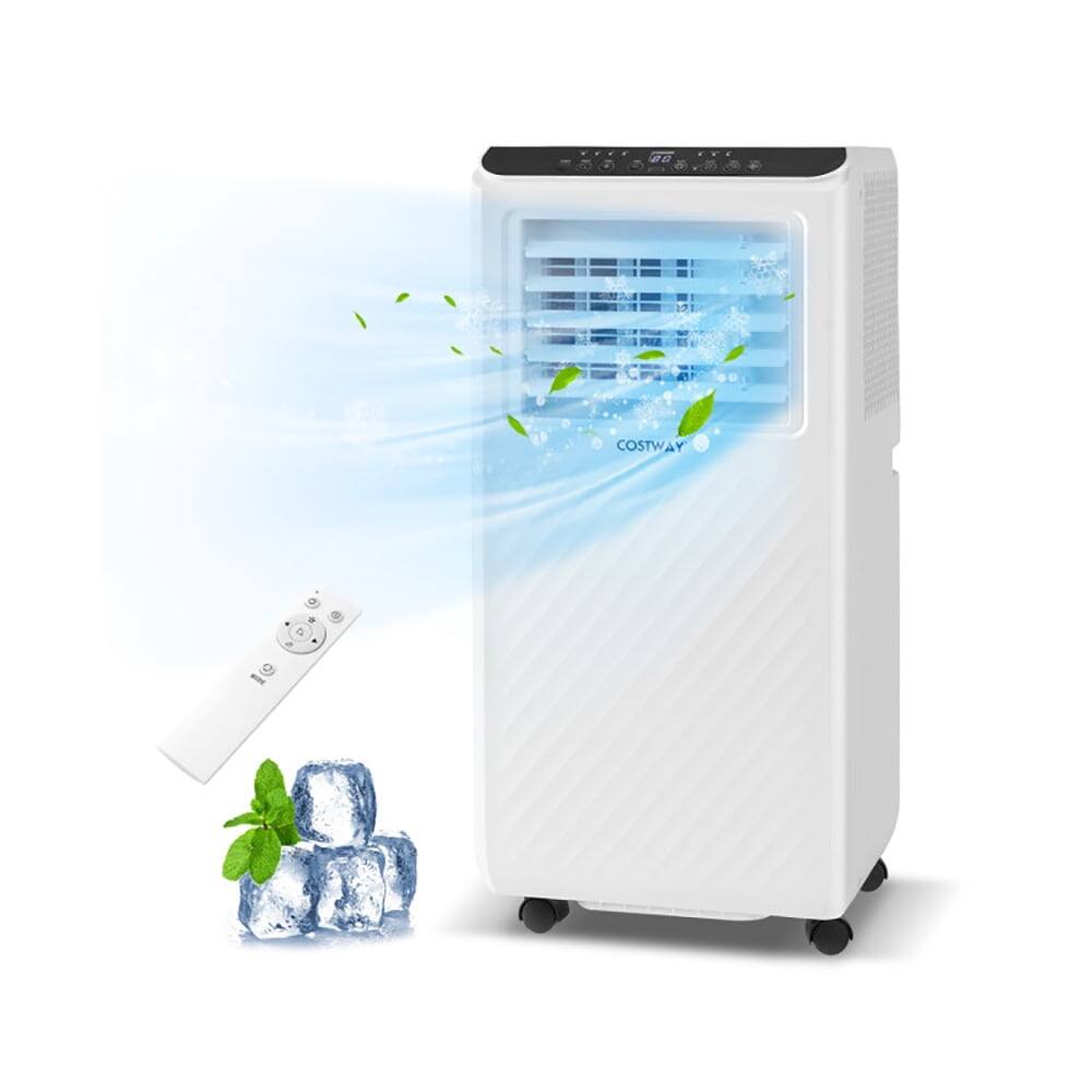 Alt View 9. Resenkos - Air Conditioner, Cooler,8000 BTU Portable Air Conditioner 3 in 1 Floor AC Unit with Fan and Dehumidifier-White - White.