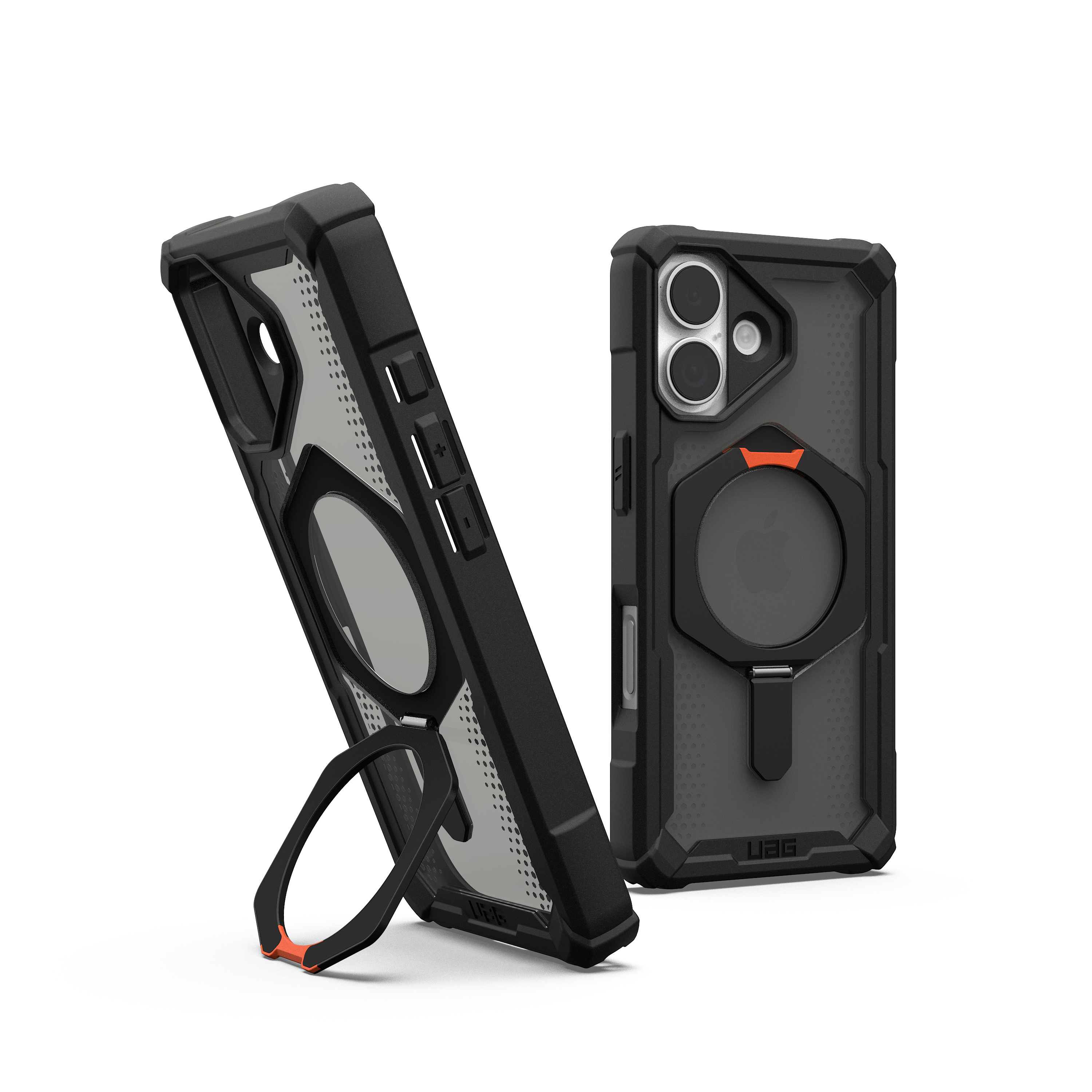 UAG - Plasma XTE Series Case with Magsafe for Apple iPhone 17 - Black/Orange - Front_Zoom