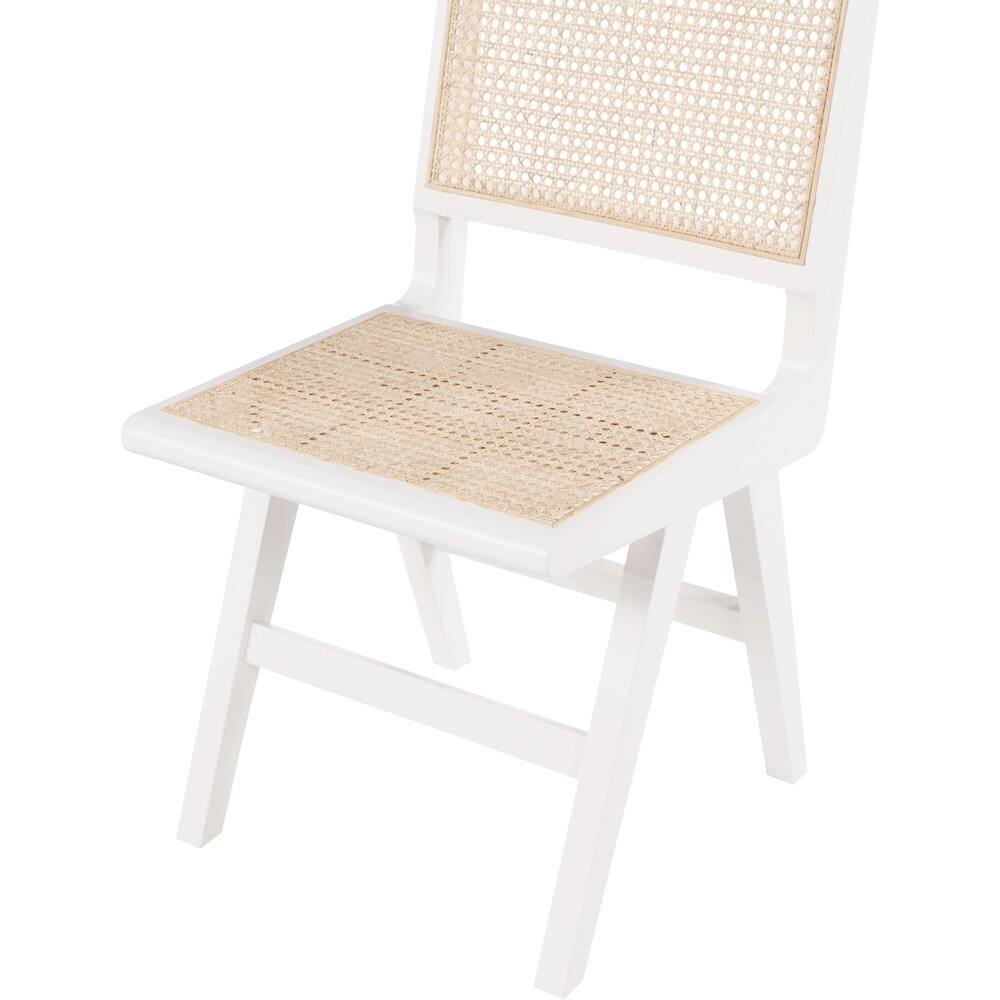 Alt View 4. Meridian Furniture - Preston White Wood Dining Side Chair, Set of 2 - White.