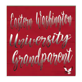 Jardine - Eastern Washington Eagles 10'' x 10'' Grandparent Plaque - Red