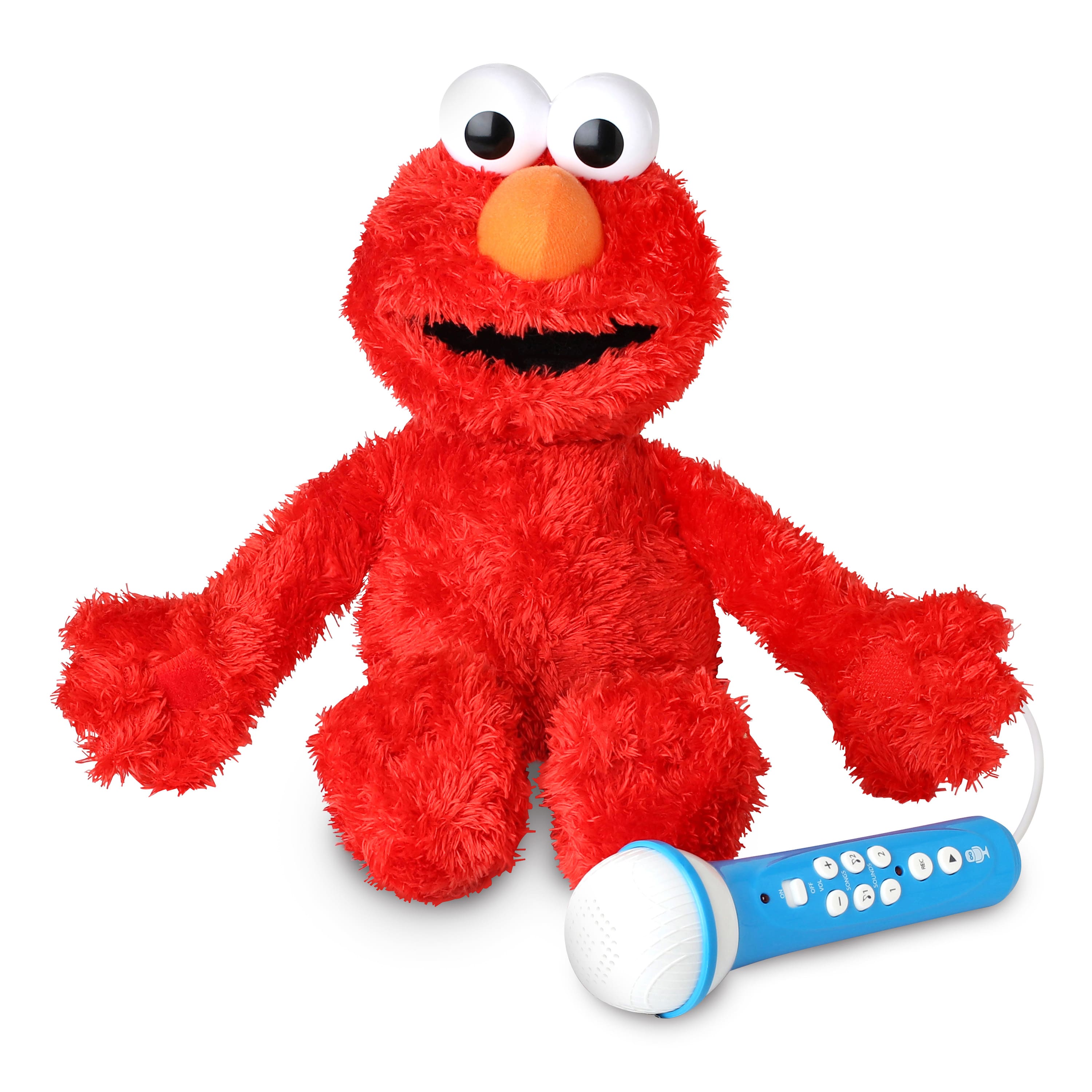 Alt View 11. Singing Machine - Sesame Street Karaoke Plush Backpack, Sing-Along Microphone & Speaker with Record, Playback and Children songs - Elmo.