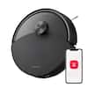 Front. Roborock - Q10 Series Robot Vacuum and Mop with Self-Emptying, 10,000Pa Suction, Obstacle Avoidance ,Auto-lifting Mopping System - Black.