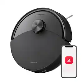 Roborock - Q10 Series Robot Vacuum and Mop with Self-Emptying, 10,000Pa Suction, Obstacle Avoidance ,Auto-lifting Mopping System - Black