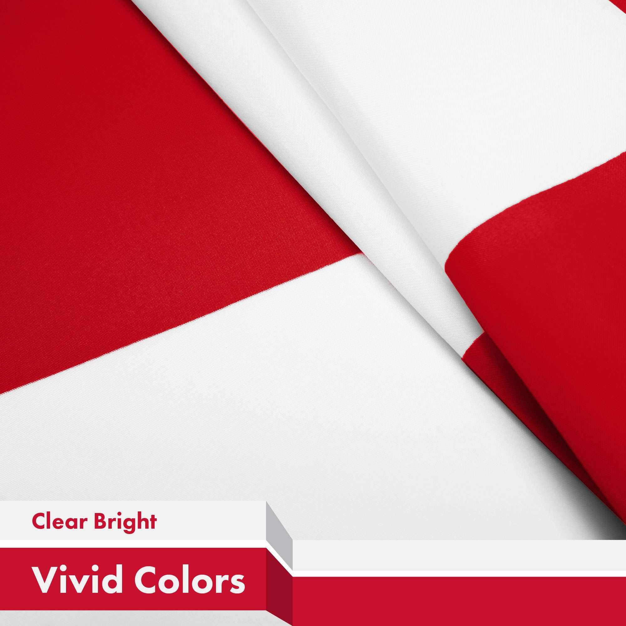 G128 Greenland Flag 2 Pack 3x5 Ft 150D Polyester Indoor/Outdoor Brass ...
