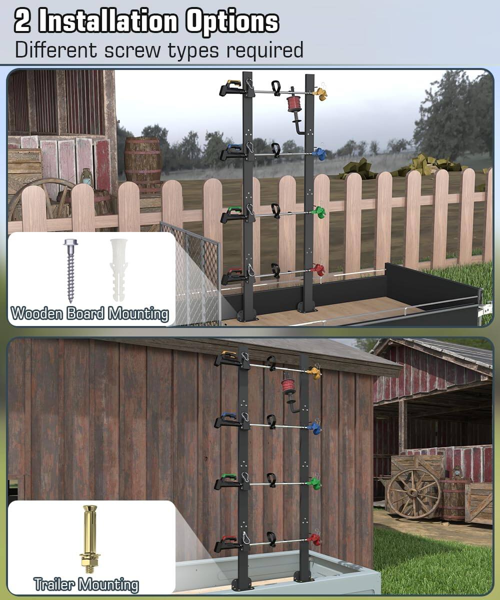 2 Installation Options  
Different screw types required  

Wooden Board Mounting  

Trailer Mounting