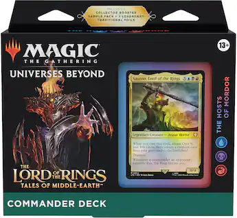 mtg lotr commander decks price Magic: The Gathering The Lord of The Rings: Tales of Middle-Earth Deck 3 + Collector Booster Sample Pack : Toys & Games card deck (including 2 Foils Wizards of The Coast Magic: