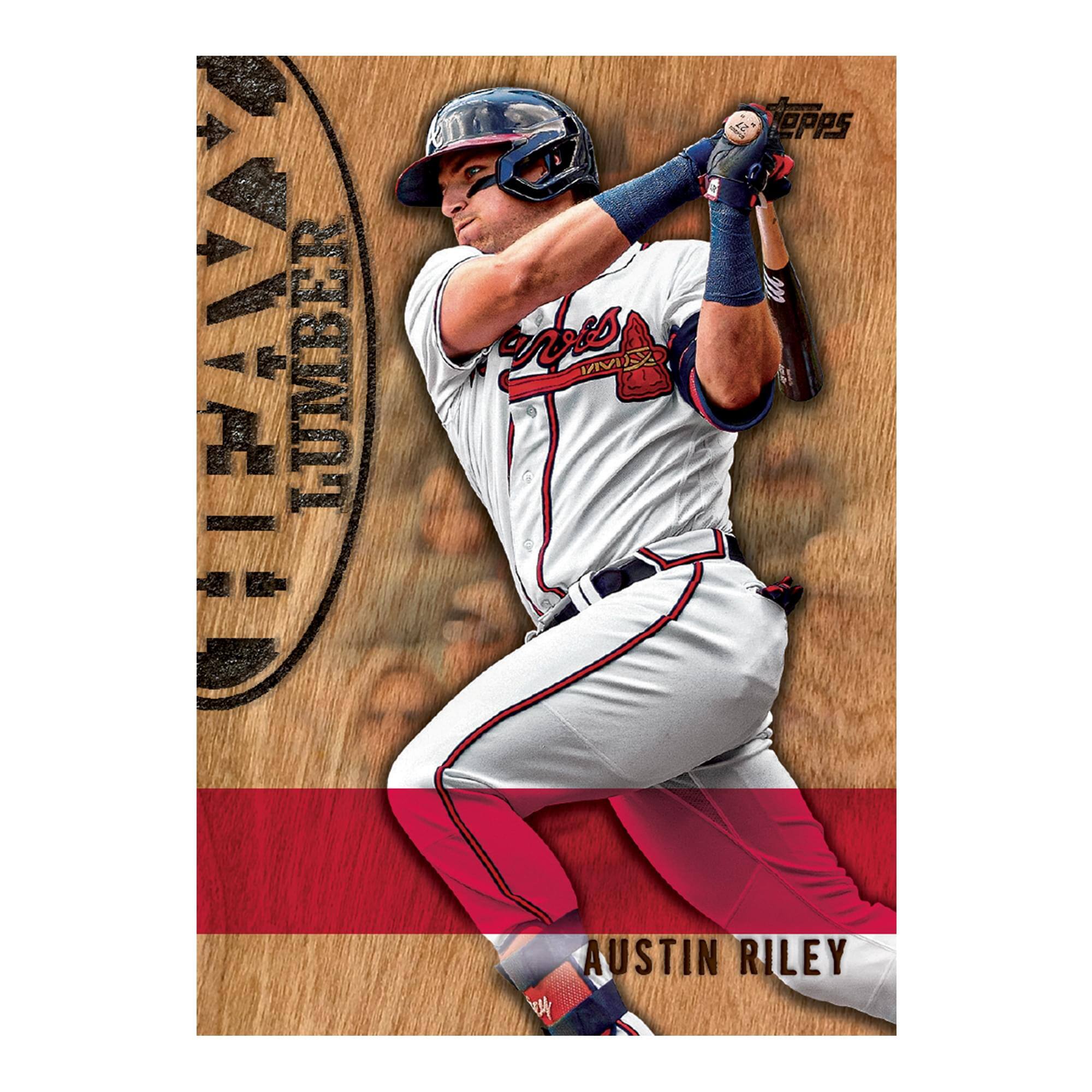 Sure, here is the corrected and grouped text from the image:

- "AUSTIN RILEY"
- "BRAVES"
- "LUMBER"
- "STEPES"