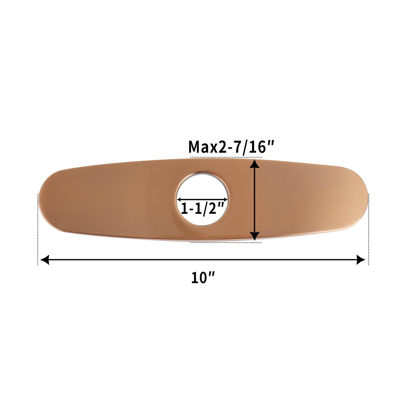 Max2-7/16"  
1-1/2"  
10"
