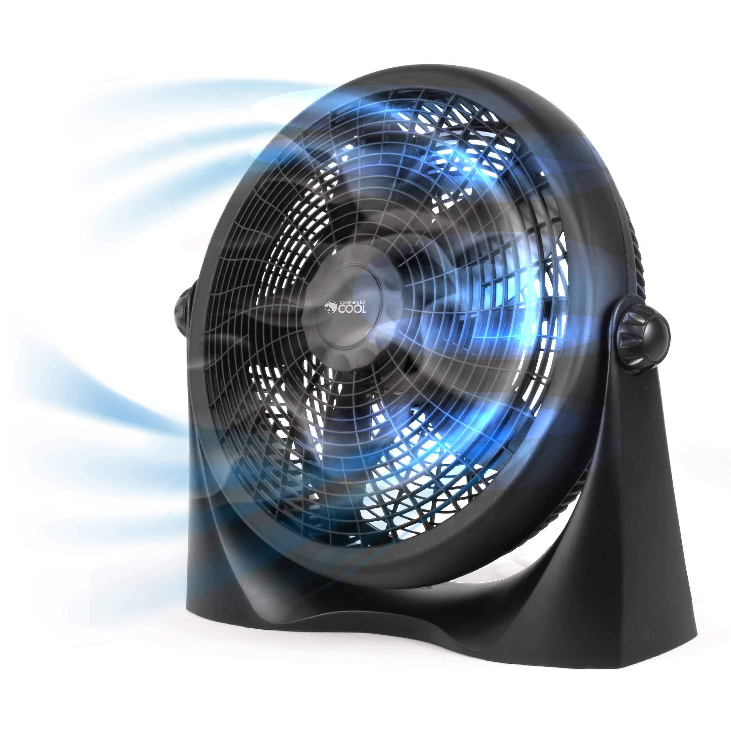 Commercial Cool - High Velocity Floor Fan 16" Blade Span - Black