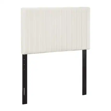 Front. Modway - Keira Performance Velvet Twin Headboard by Modway - White.