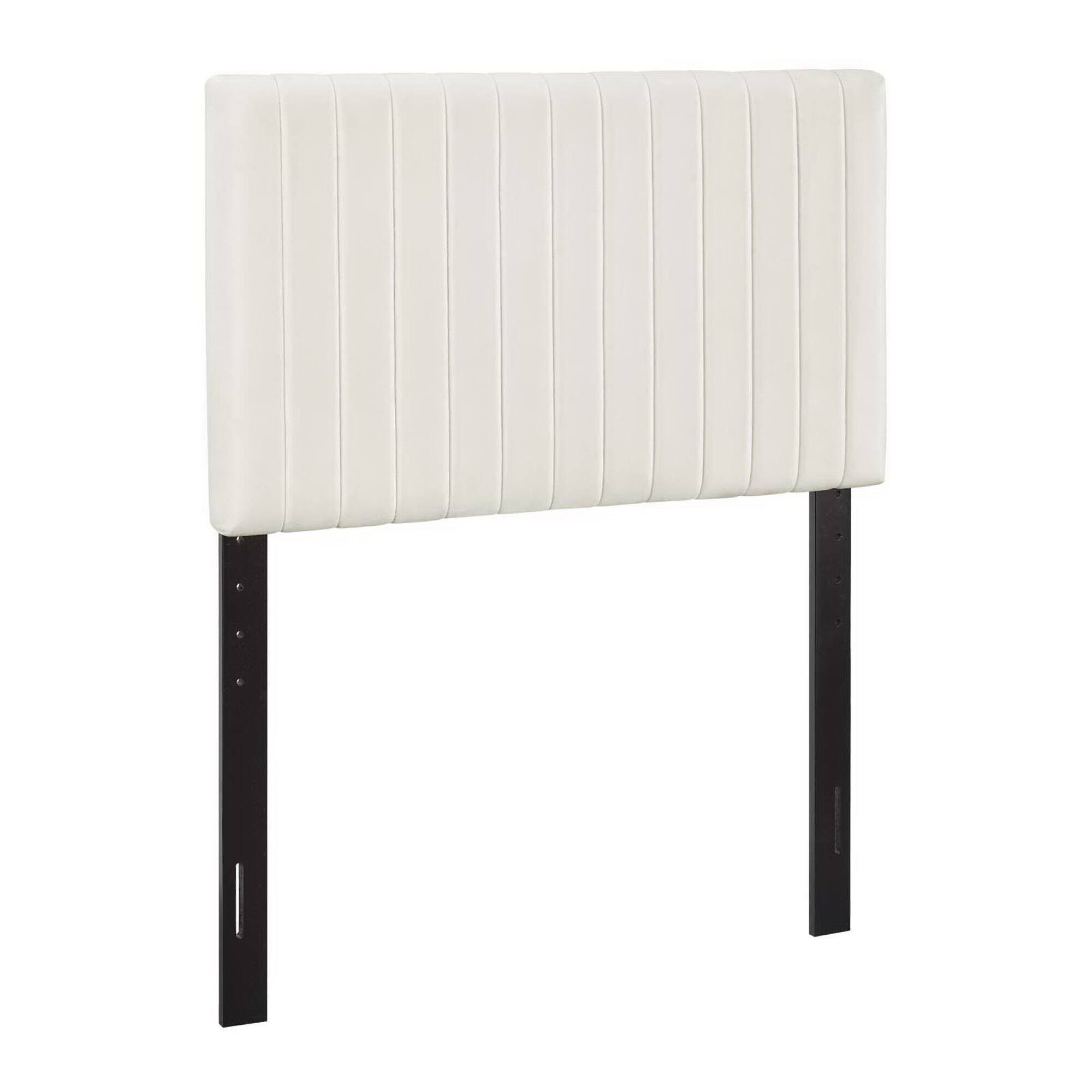 Front. Modway - Keira Performance Velvet Twin Headboard by Modway - White.