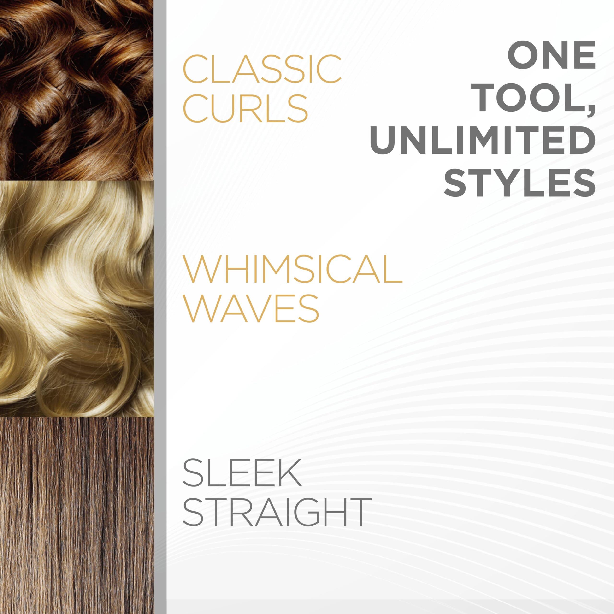 CLASSIC CURLS  
ONE TOOL, UNLIMITED STYLES  

WHIMSICAL WAVES  

SLEEK STRAIGHT