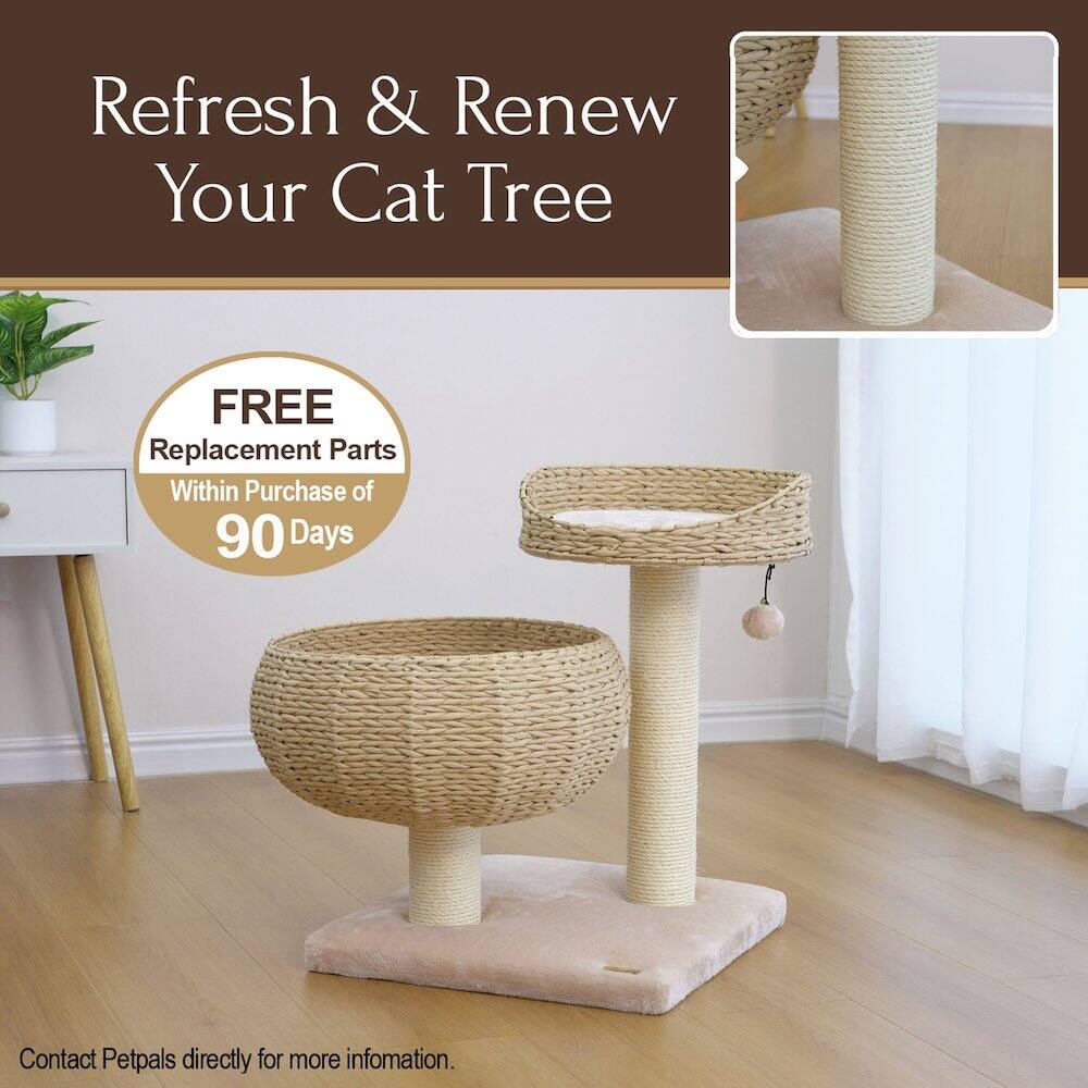 Refresh & Renew Your Cat Tree

FREE Replacement Parts Within Purchase of 90 Days

Contact Petpals directly for more information.