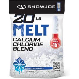 Snow Joe - Calcium Chloride Ice Melt Blend Snow Removal, 20 Lbs - Blue
