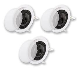 Acoustic Audio by Goldwood - CS-IC83 in Ceiling 8" Home Theater 3 Piece Speaker Set 3 Way CS-IC83-3S - Paintable White