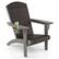 Alt View 5. Costway - Patio Adirondack Chair with Rattan Padded Seat Wide Armrests & Hidden Cupholder - Gray,Mix Brown.