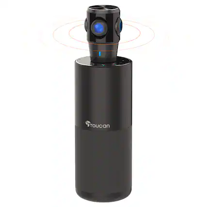 Front. Toucan - Video Conference System 360 - Black.