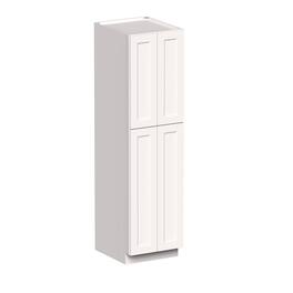 Boyel Living - 24-in W x 90-in H x 27-in D Shaker RTA Kitchen Pantry Tall Cabinet with Soft-Close - White Shaker