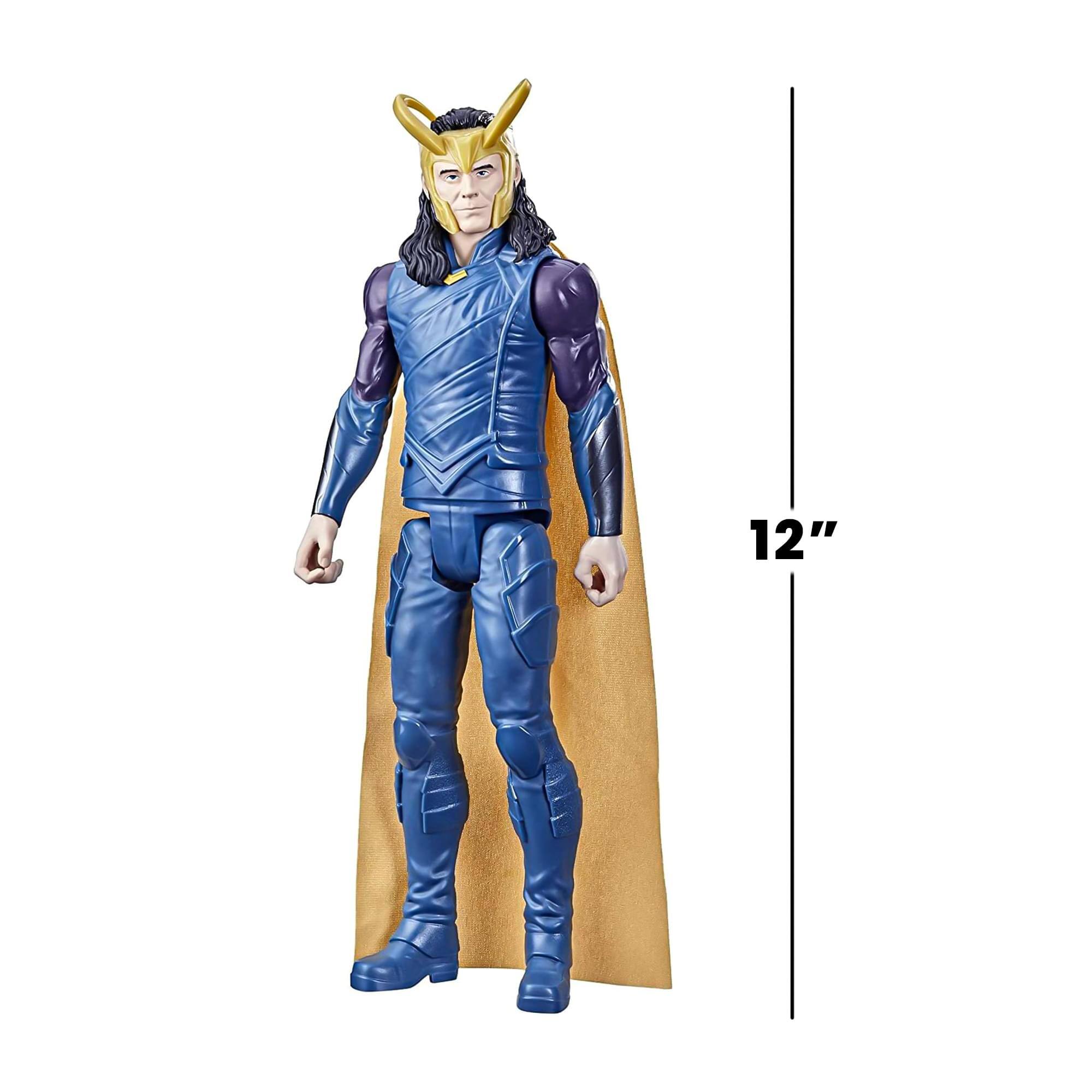 Alt View 4. Hasbro - Marvel Titan Hero Series Loki 12-Inch Action Figure - Multi-Colored.