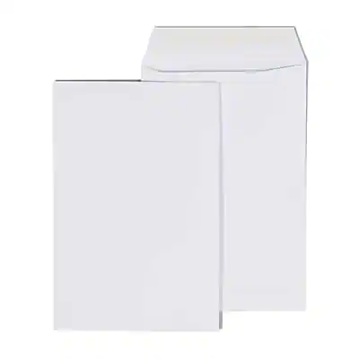 Front. Staples - Economy Gummed Catalog Envelopes, 6" x 9", 250/Box - White.