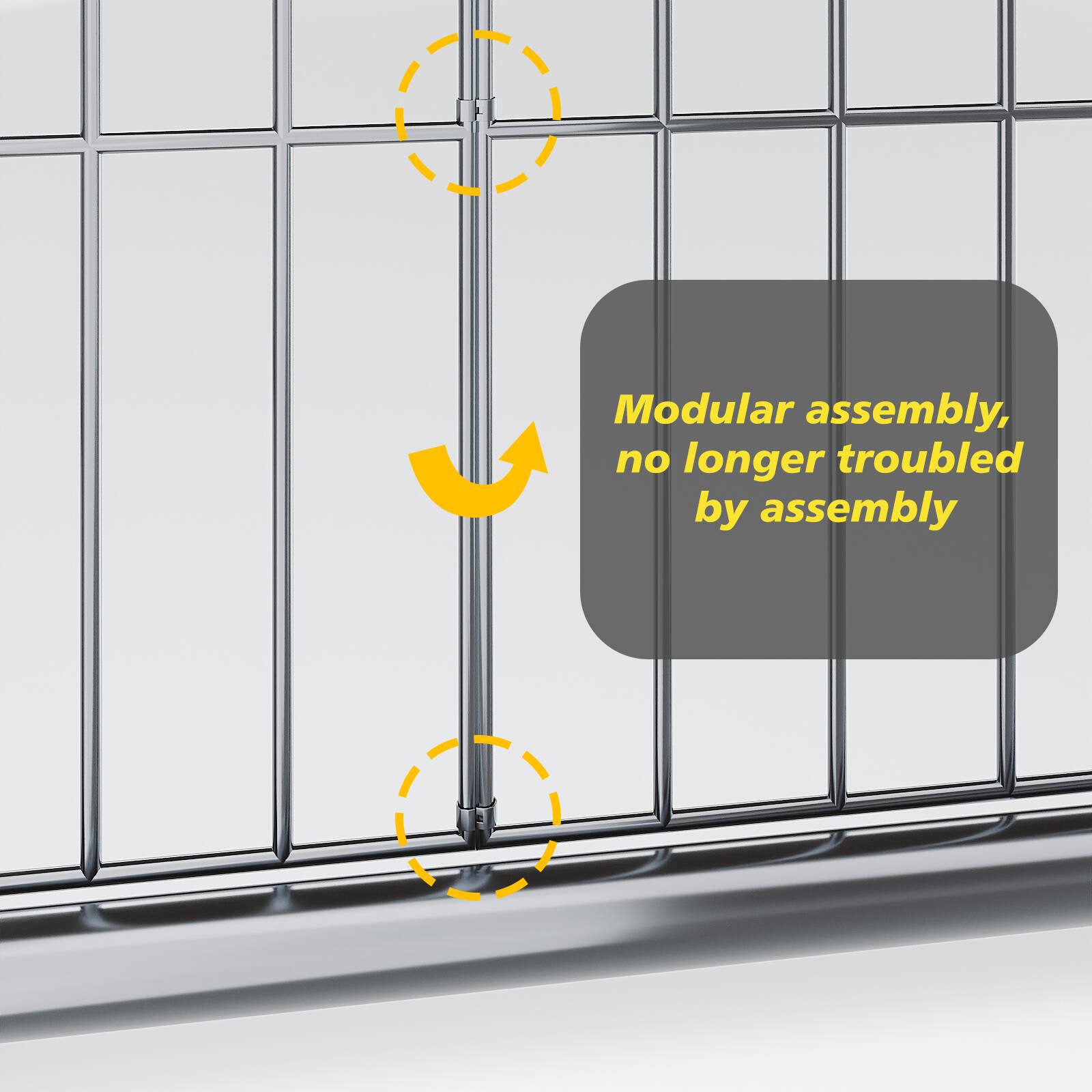 Modular assembly, no longer troubled by assembly