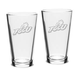 Jardine - Florida Gulf Coast Eagles 16oz. 2-Piece Classic Pub Glass Set - Multicolor