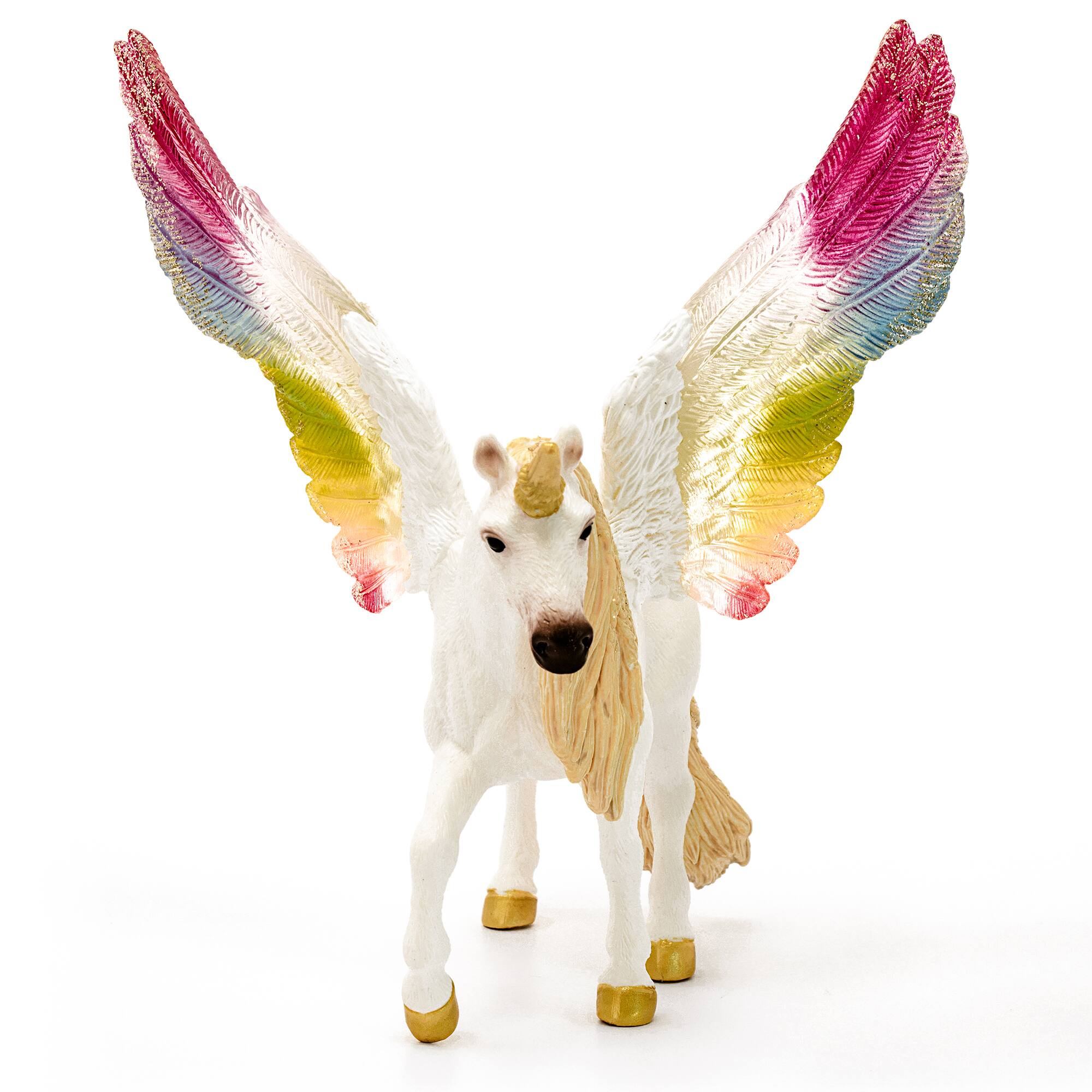 Angle. Schleich - Bayala: Winged Rainbow Unicorn.