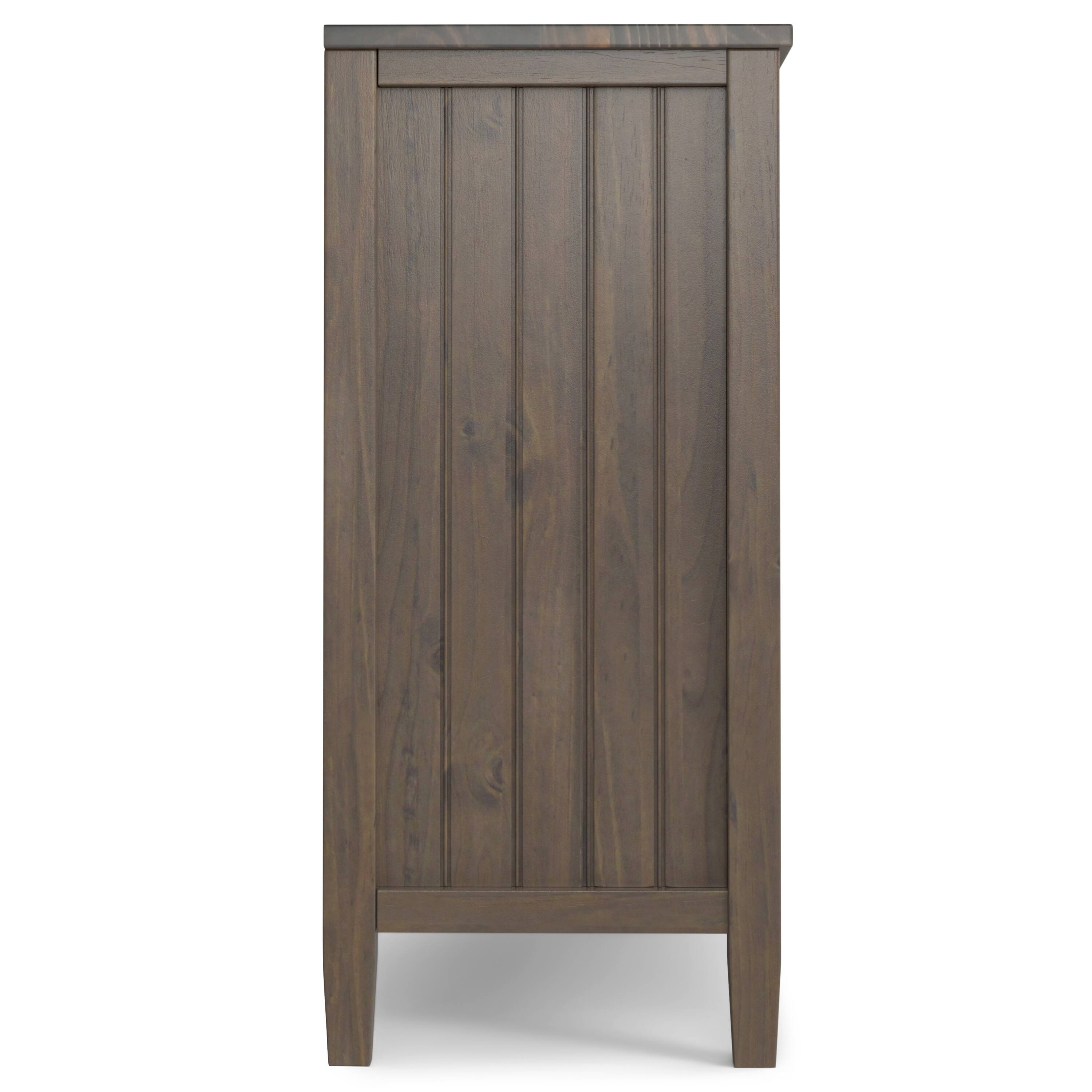 Alt View 1. Simpli Home - Lev 32 inch Storage Cabinet (Set of 2) - Smoky Brown.