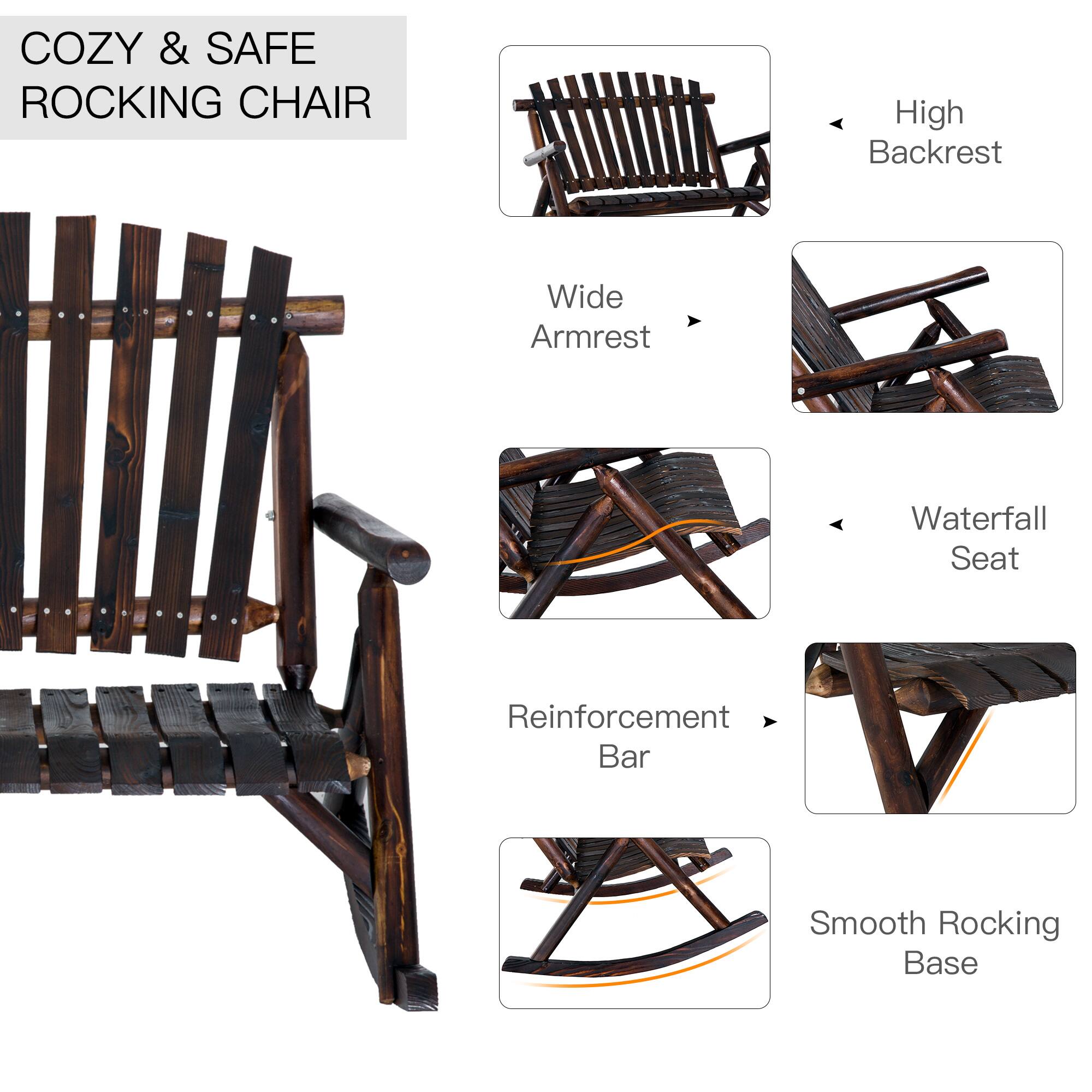 COZY & SAFE ROCKING CHAIR

High Backrest
Wide Armrest
Waterfall Seat
Reinforcement Bar
Smooth Rocking Base