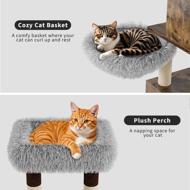 Cozy Cat Basket  
A comfy basket where your cat can curl up and rest  

Plush Perch  
A napping space for your cat