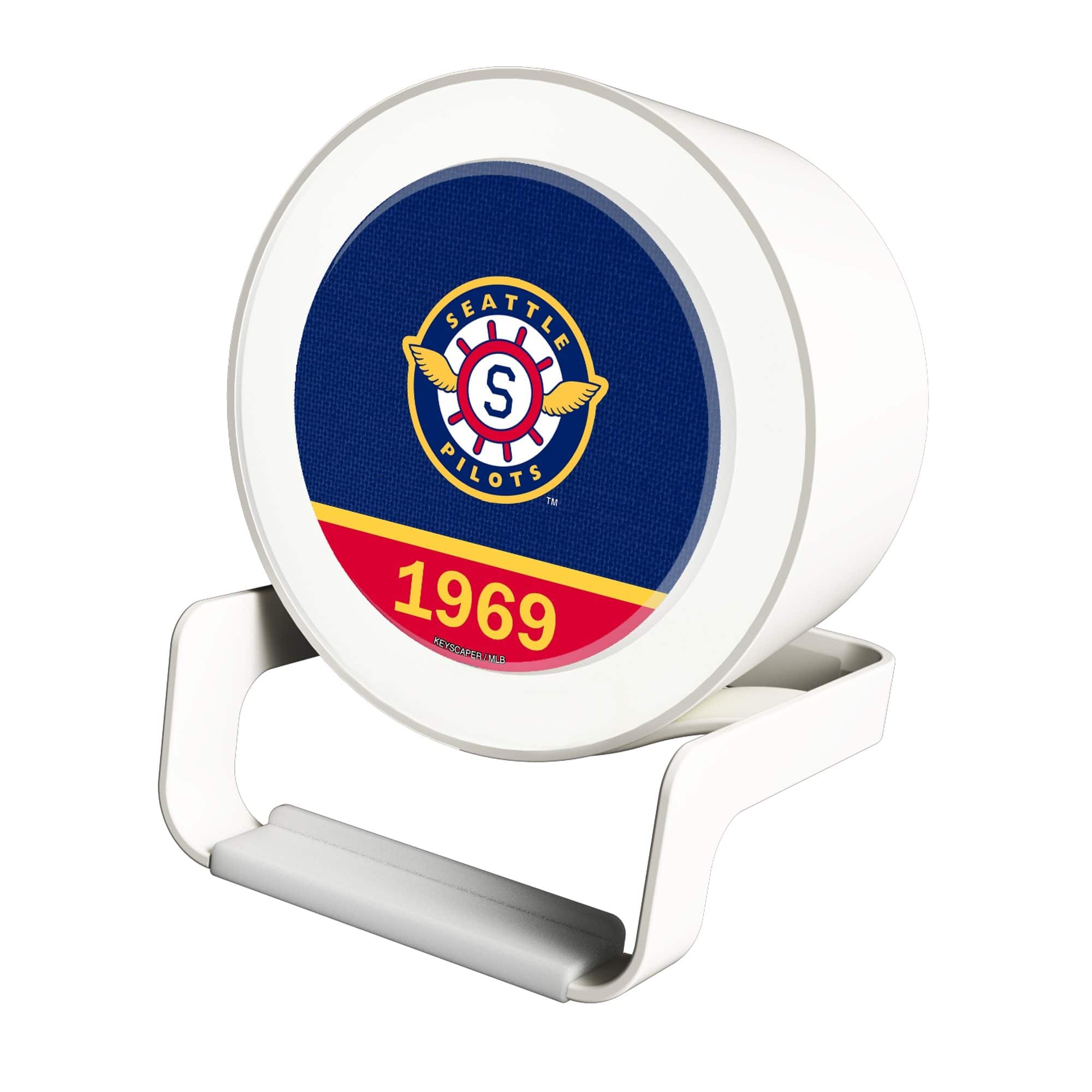 Photos - Portable Speaker Keyscaper - Seattle Mariners Cooperstown Logo Night Light Charger with Bluetooth Speaker - Multicolor 4997571