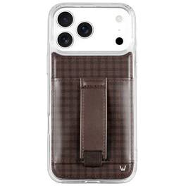Walli Cases - iPhone 17 Pro Max Phone Case with Wallet and Finger Strap - Cafe Gingham