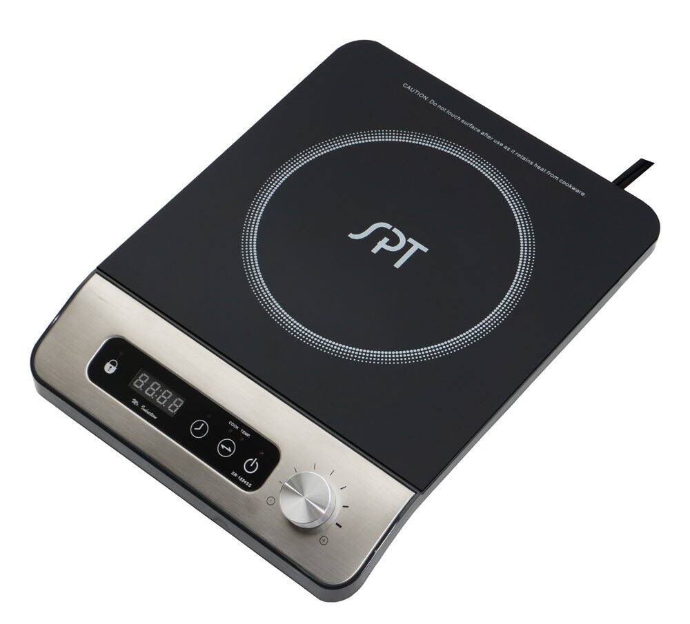 SPT - 1650W Induction Cooktop with Control Knob - Stainless Steel