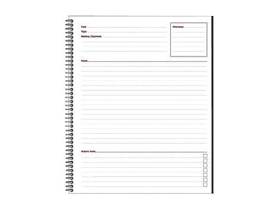 Alt View 2. Cambridge - Cambridge 1-Subject Professional Notebooks, 8.88" x 11", Wide Ruled, 80 Sheets, Black (06132) - Black.