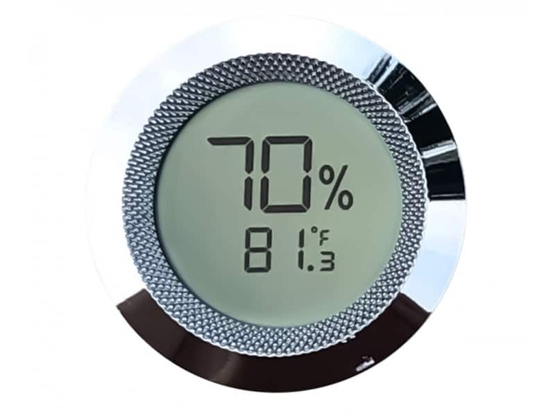 Prestige - Small Digital Hygrometer with Calibration (Silver) - Polished Silver Bezel price history on PriceWatchPro