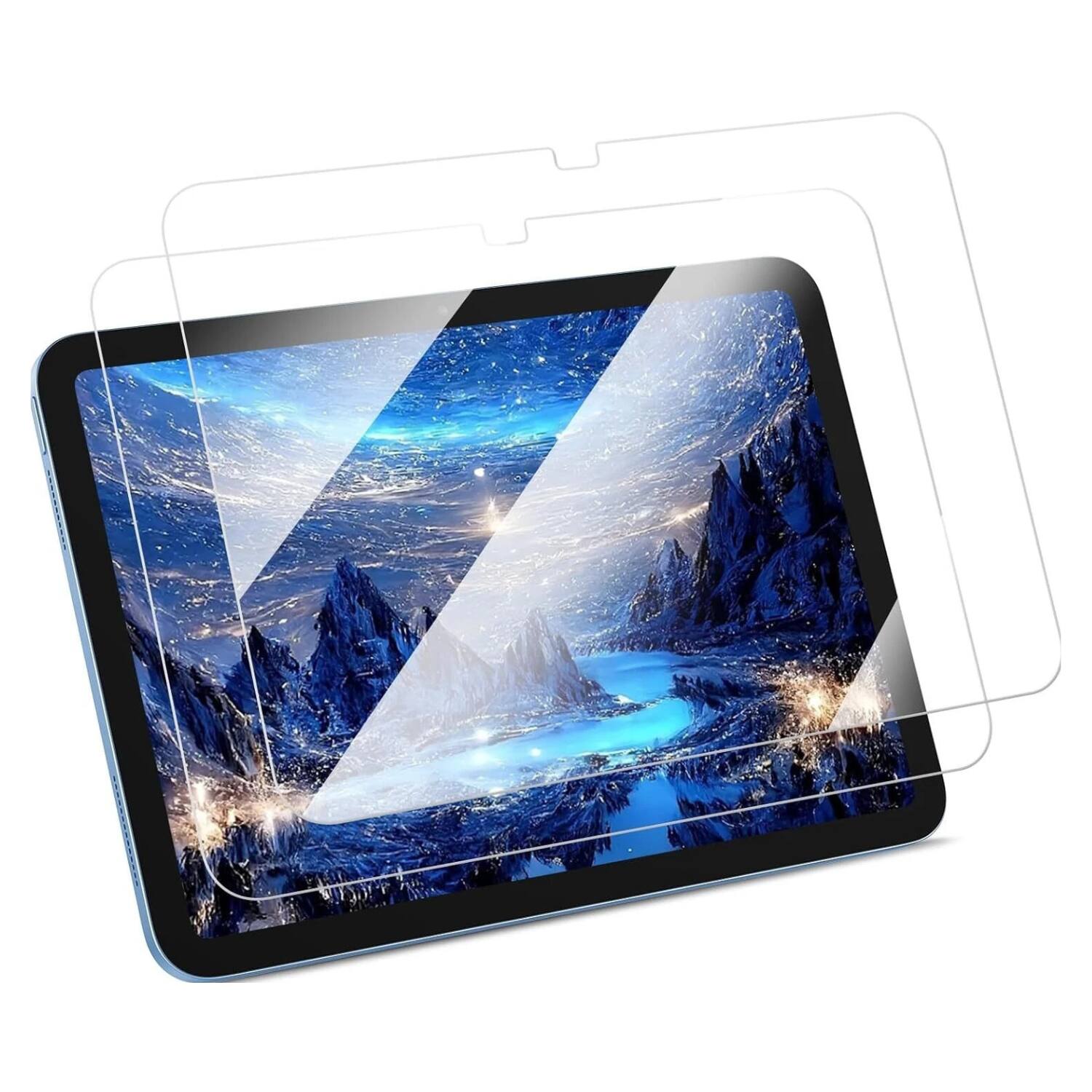 Front. Stock Preferred - 2-Pack Tempered Glass Screen Protector for iPad 11" (A16 2025 / 10th Gen 2022) - Clear.