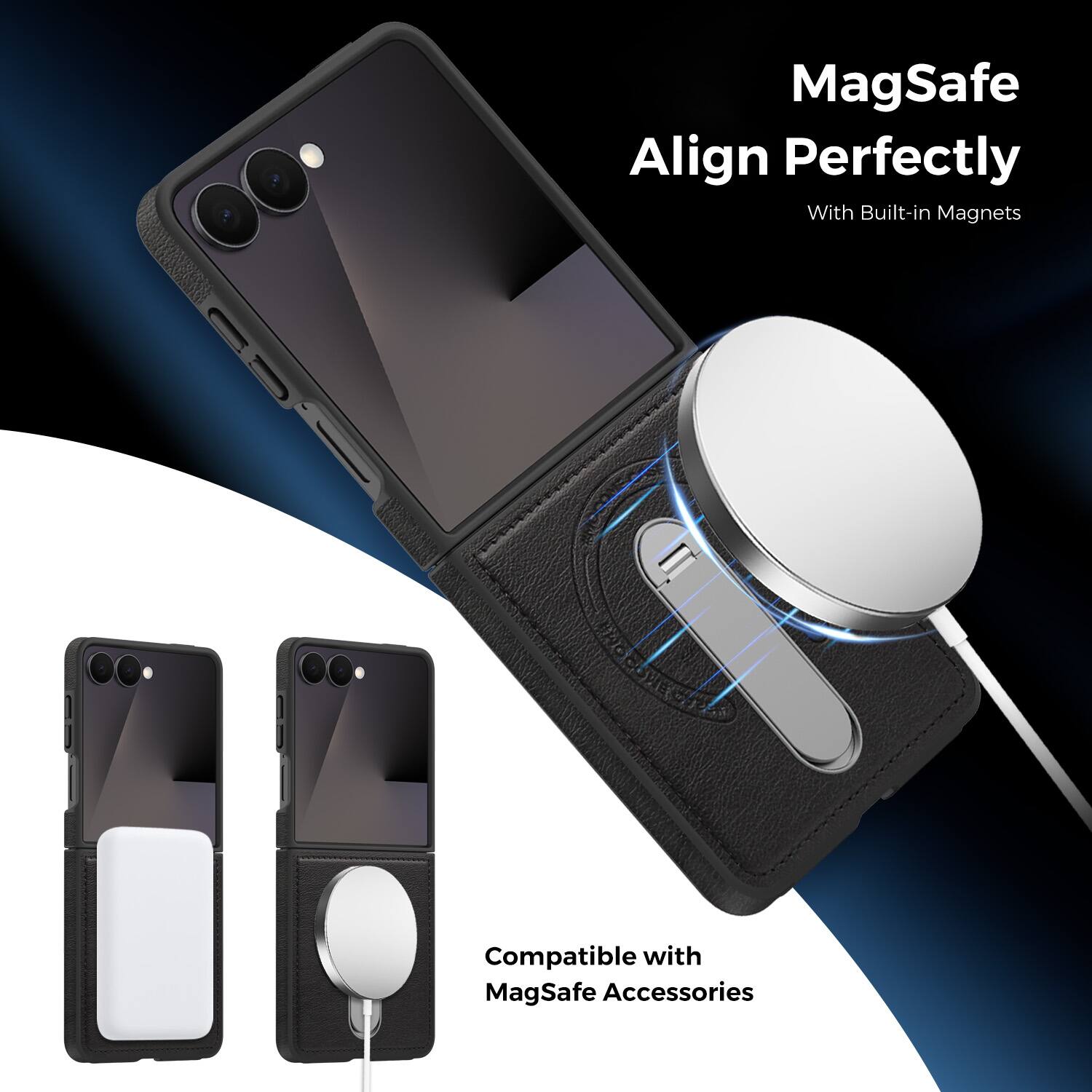 MagSafe Align Perfectly With Built-in Magnets Compatible with MagSafe Accessories