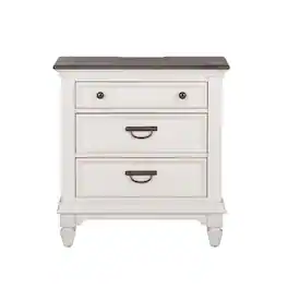 Liberty Furniture Industries - Night Stand w/ Charging Station - White