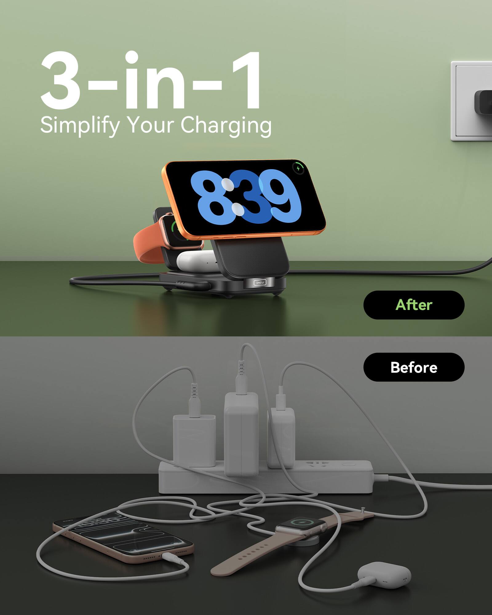 3-in-1 Simplify Your Charging

8:39

After

Before