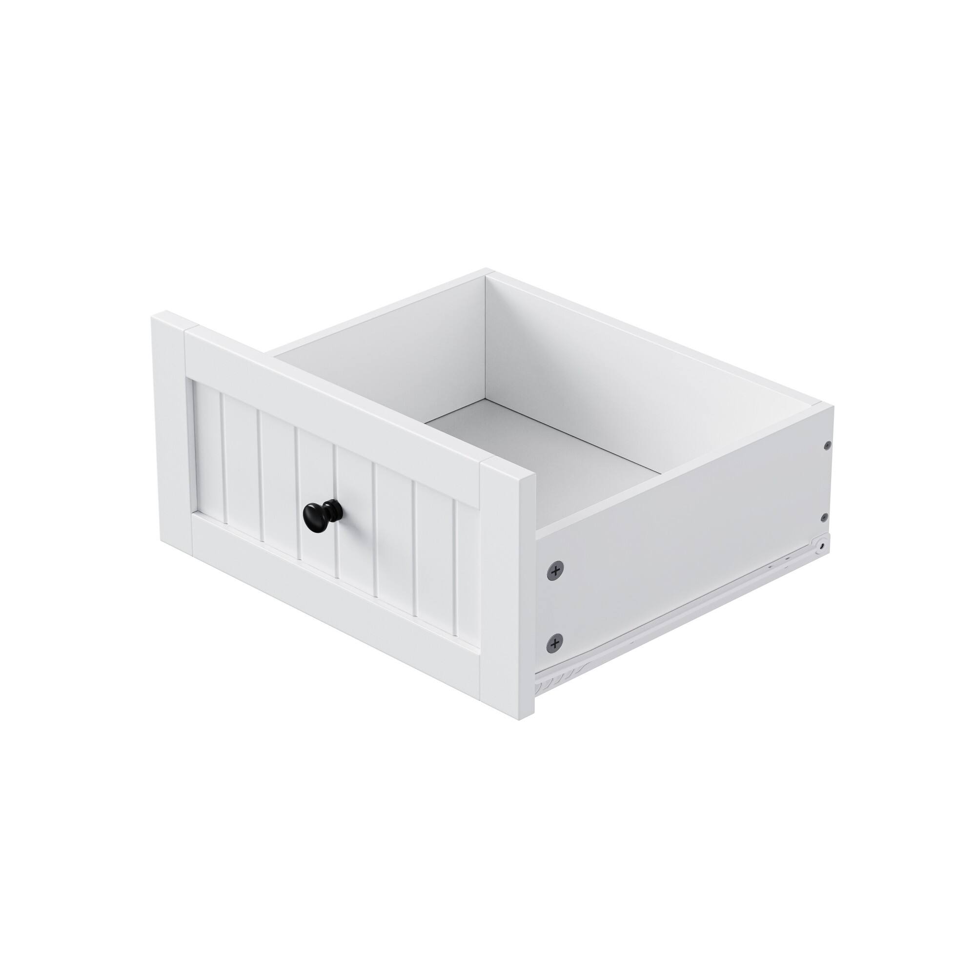 Alt View 4. ELEMENT ACE - Large Kitchen Island with Drop Leaf, Power Outlets, and Mobile Storage Cart featuring Multiple Storage Options - White.