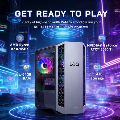 Lenovo LOQ Gaming Desktop AMD Ryzen 7 8745HX NVIDIA GeForce RTX Lenovo LOQ Gaming Desktop AMD Ryzen 7 8745HX NVIDIA GeForce RTX