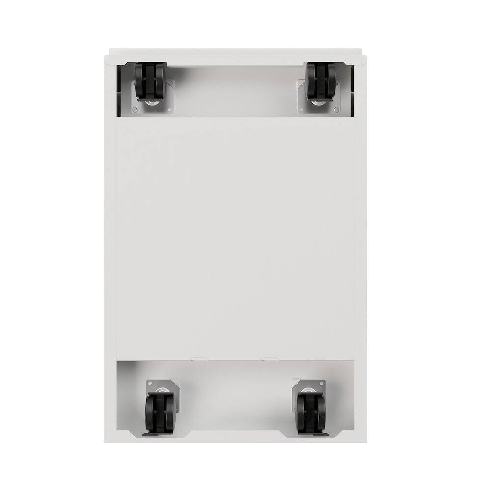 Alt View 3. Hirsh - Hirsh 20" Deep Mobile File Cabinet 2 Drawer with XL Backpack Drawer, White - White.